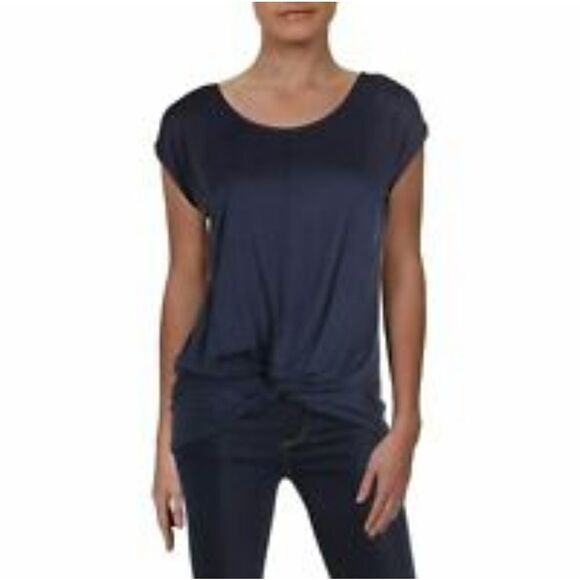 NWT INC International Concepts Twist Front Top Deep Twilight M - Picture 1 of 6